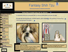 Tablet Screenshot of fantasyshihtzu.com